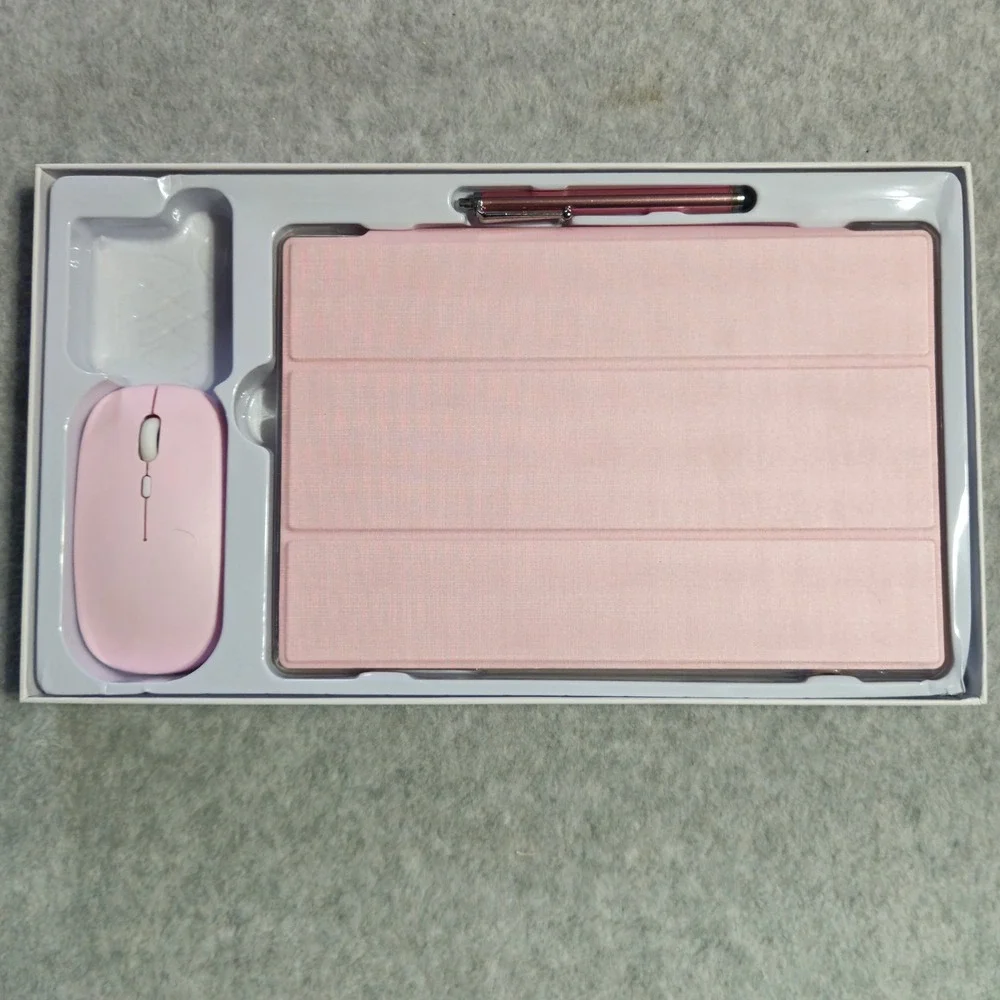 IWEGGO YQ10S 10in Android Tablet Bundle Pink Keyboard Mouse Case Stylus Parts - Picture 4 of 5